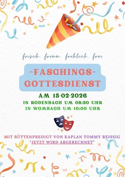 Faschingsgottesdienst - vergrößern